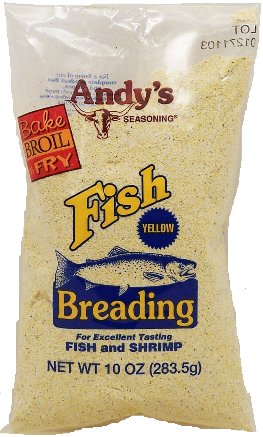 Andy's  seasoning, Yellow fish breading for excellent tasting fish and shrimp Full-Size Picture